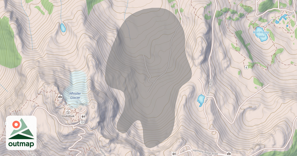 Map of Glacier Bowl