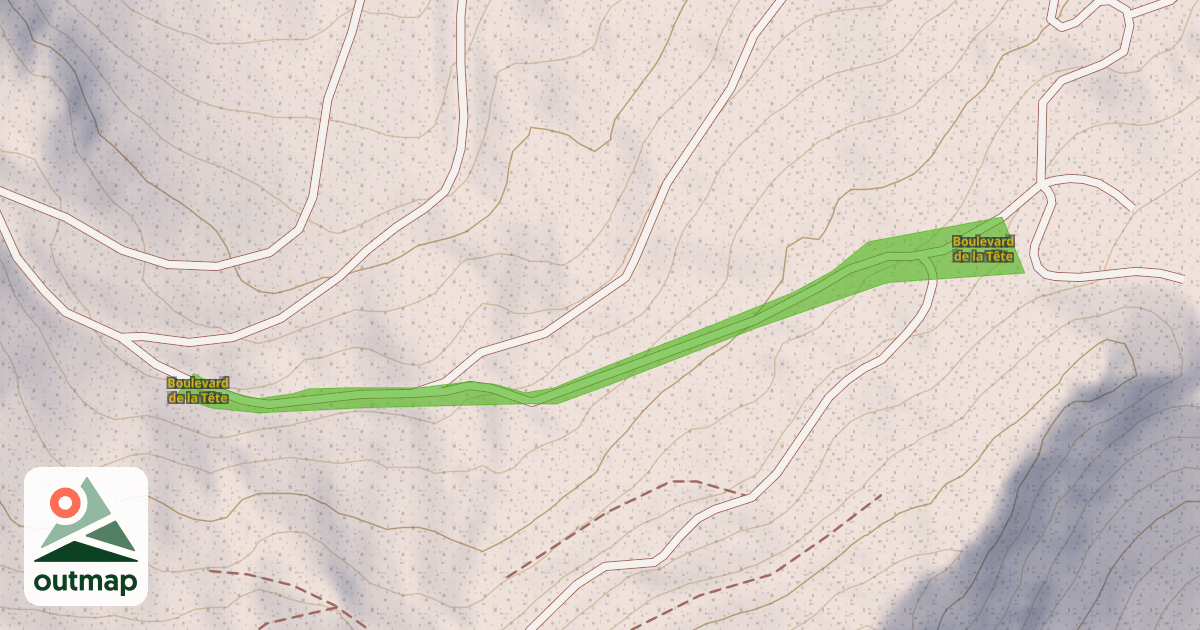 Map of Boulevard de la Tête
