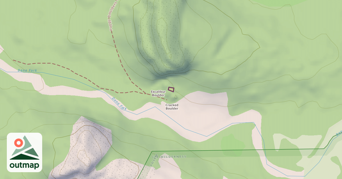 Map of JB's Boulder