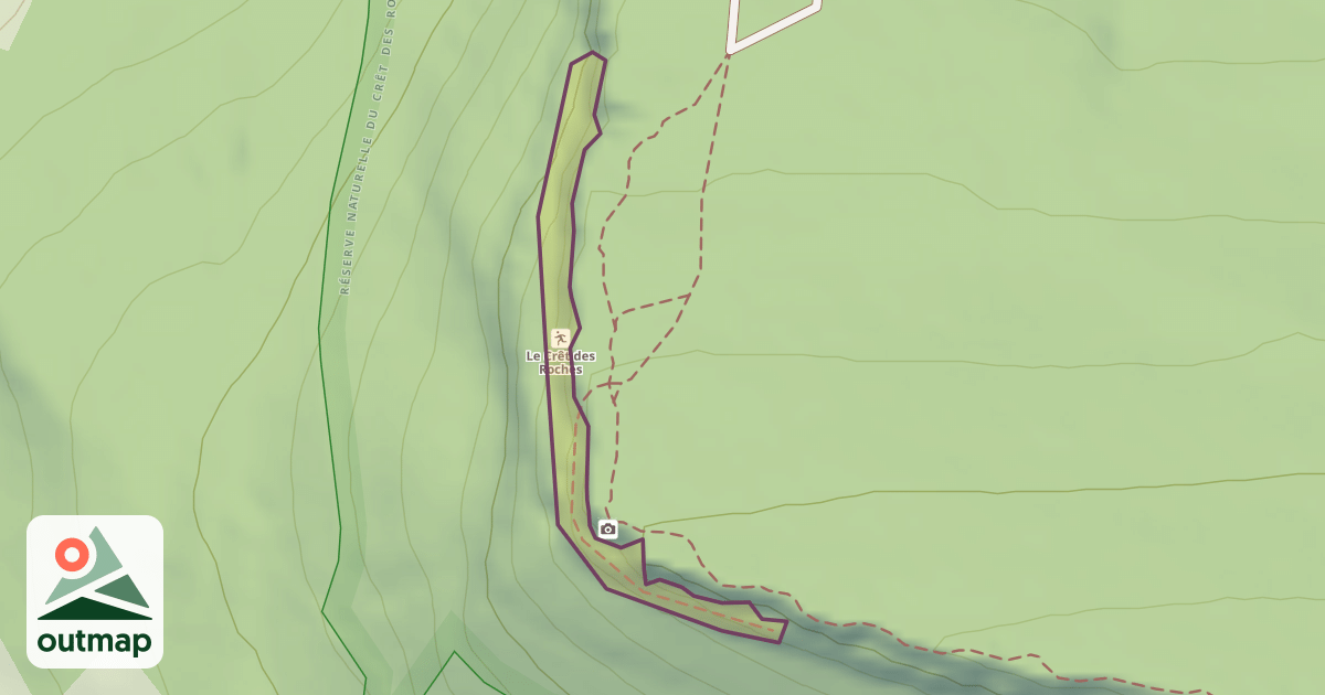 Map of Le Crêt des Roches