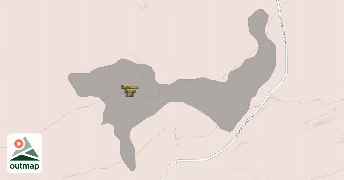 Map of Lonesome Grouse Trail