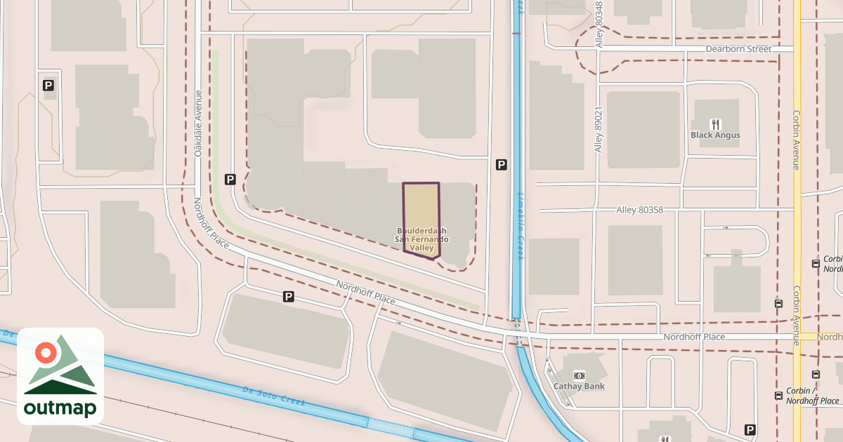 Map of Boulderdash San Fernando Valley