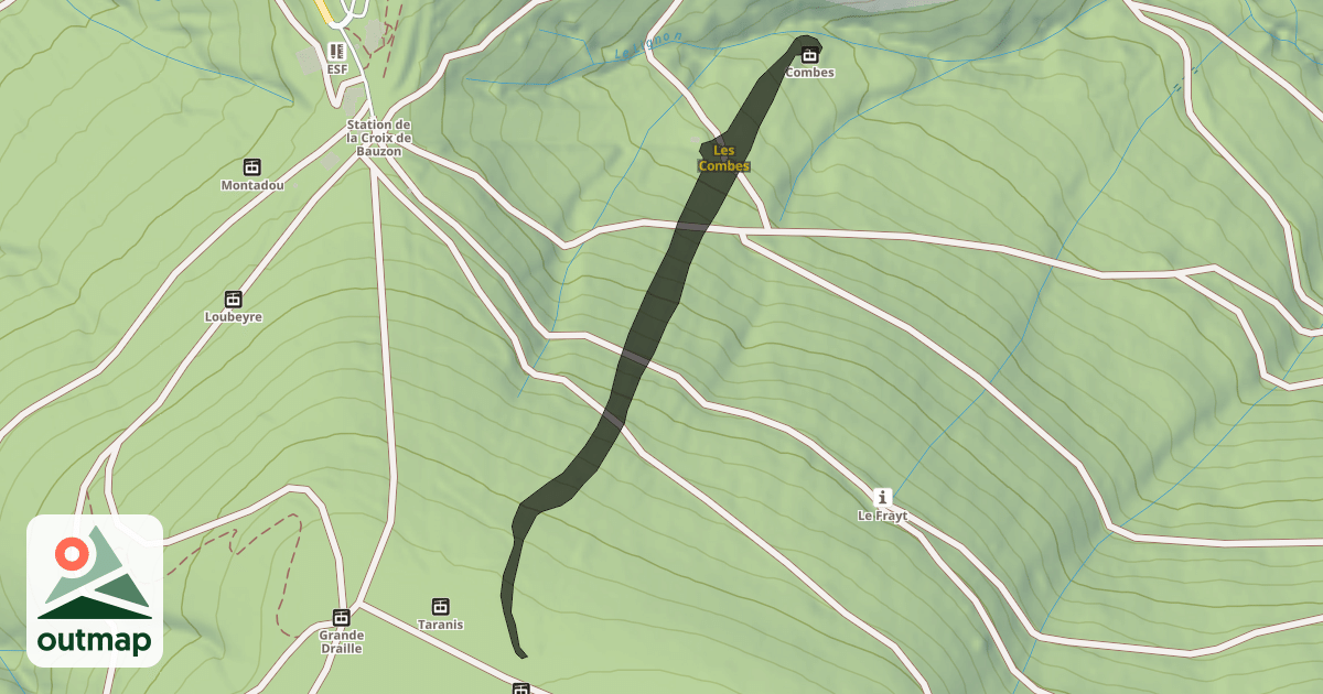 Map of Les Combes