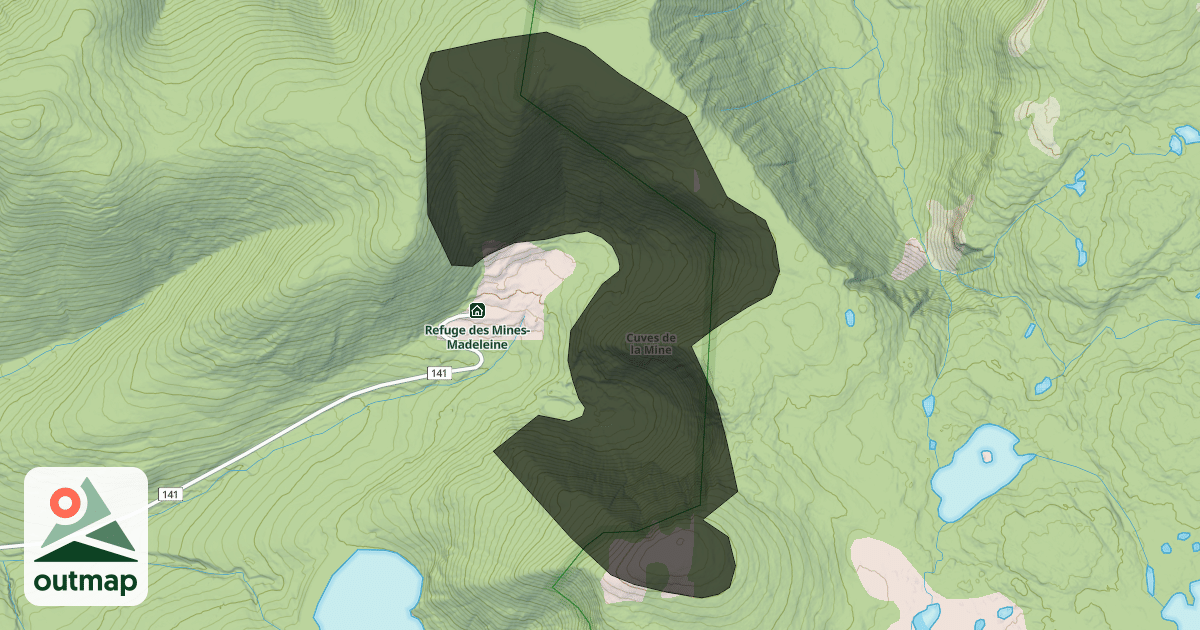Map of Cuves de la Mine