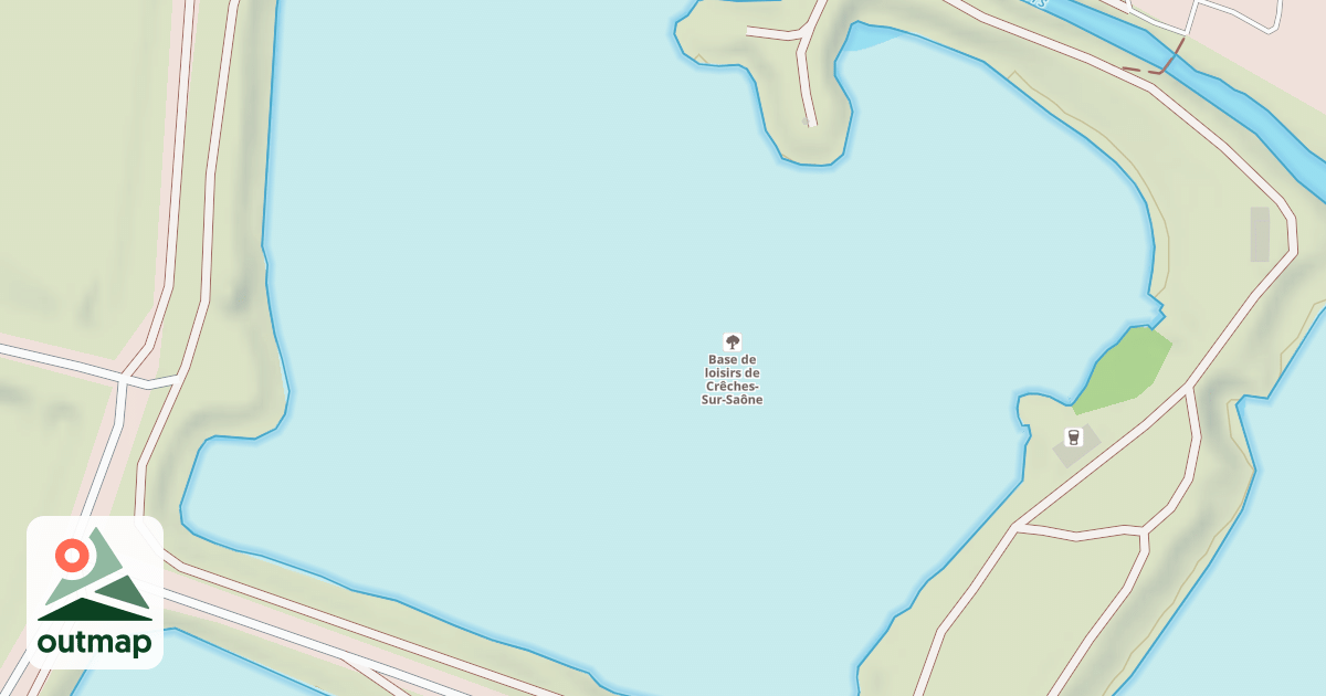 Map of Téléski nautique du Maconnais-Beaujolais