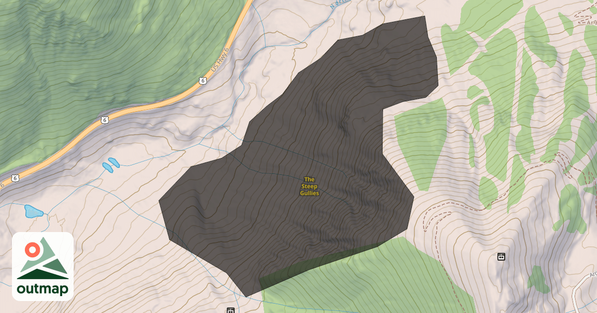 Map of The Steep Gullies