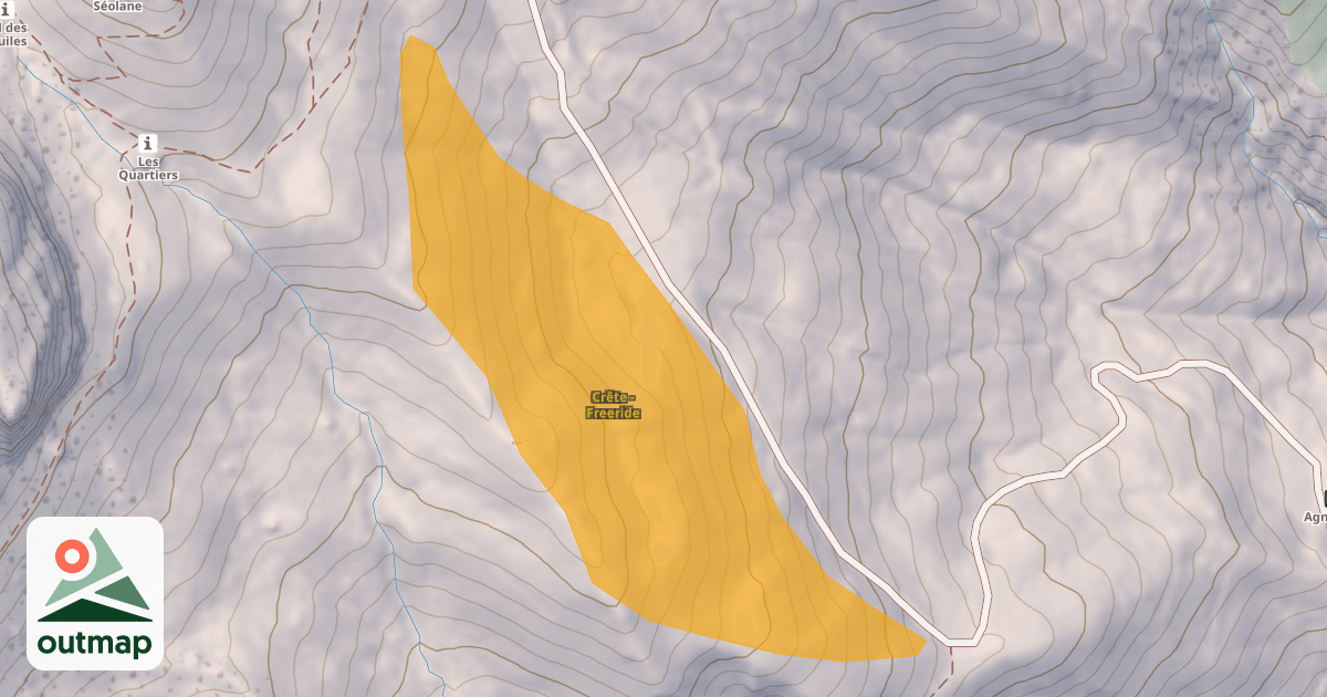 Map of Crête - Freeride