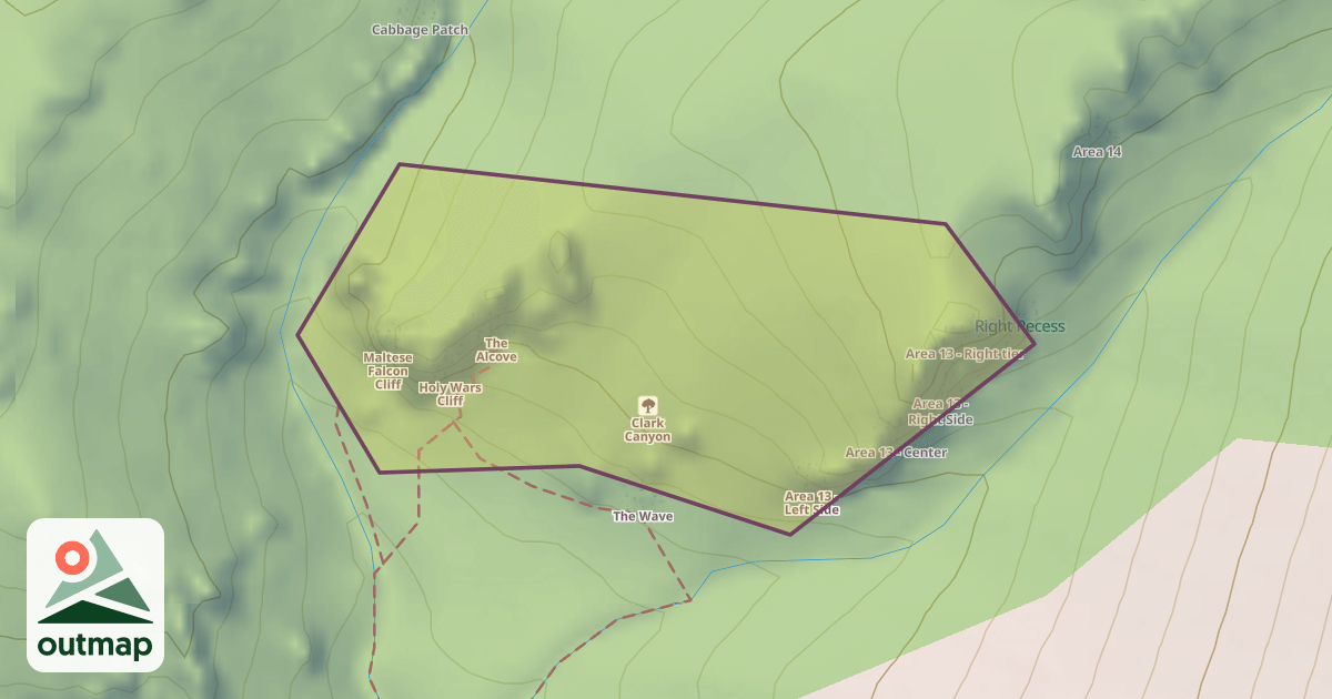 Map of Clark Canyon
