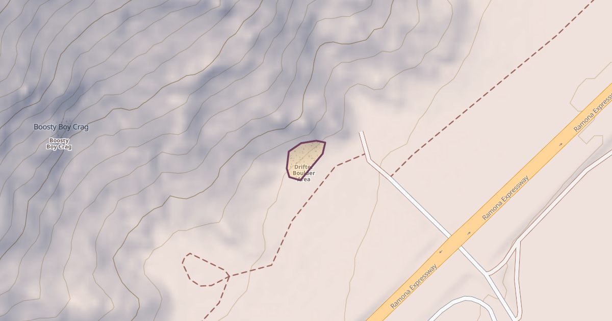 Map preview of Drifter Boulder Area