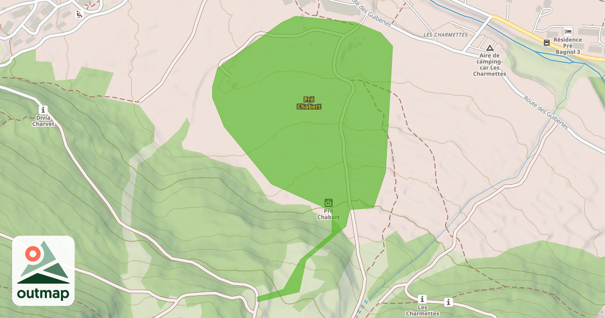 Map of Pré Chabert