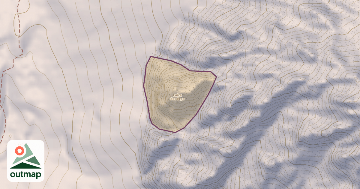 Map of Caïre des Erps