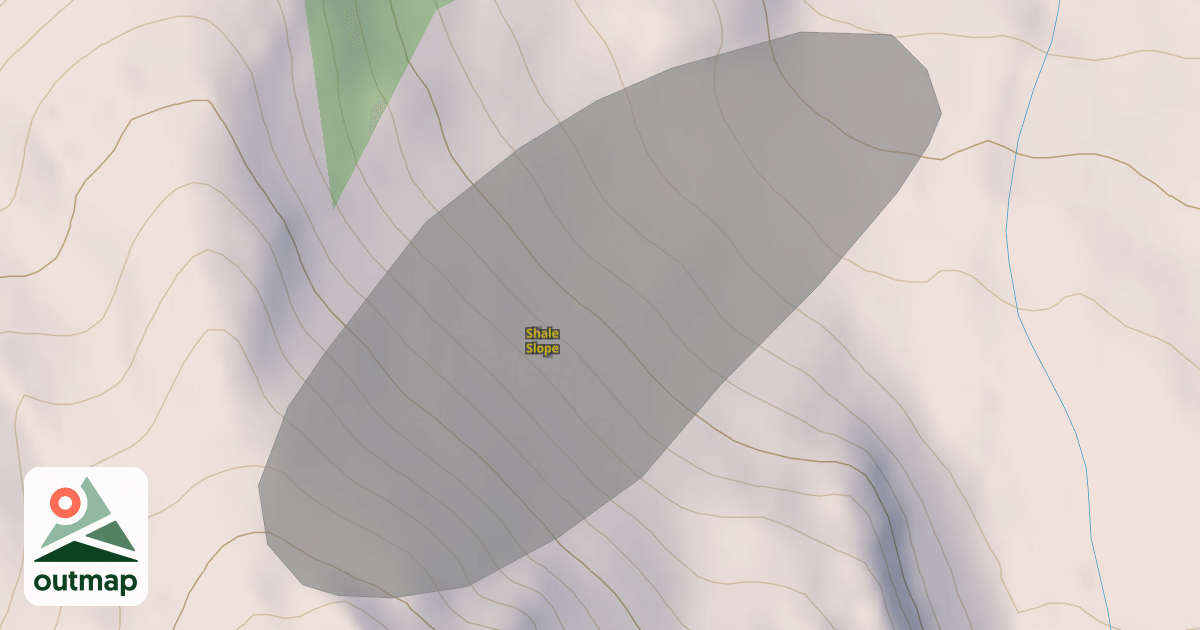 Map of Shale Slope