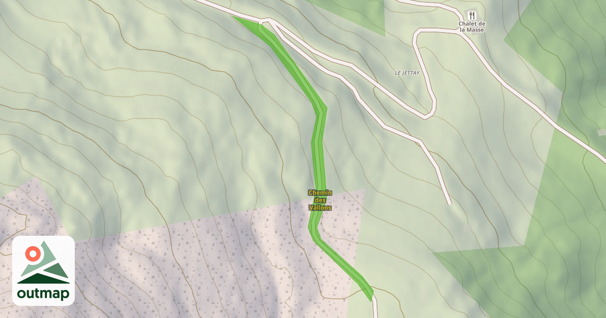 Map of Chemin des Vallons