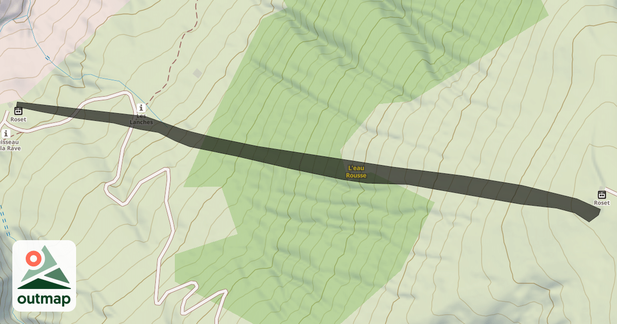Map of L'eau Rousse