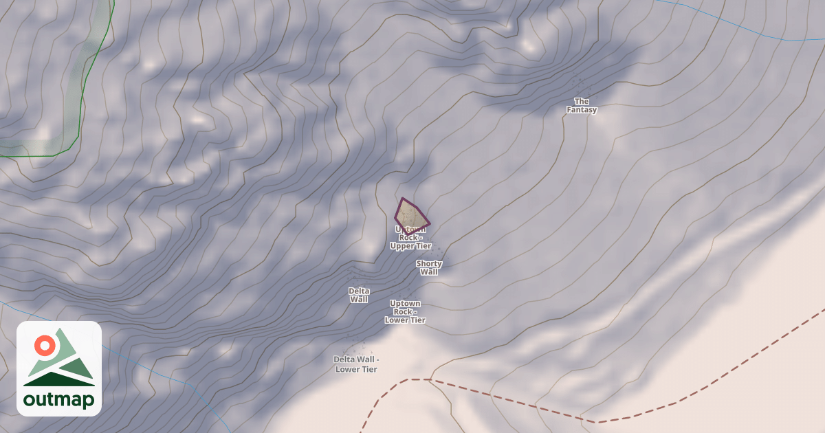 Map of Uptown Rock - Upper Tier