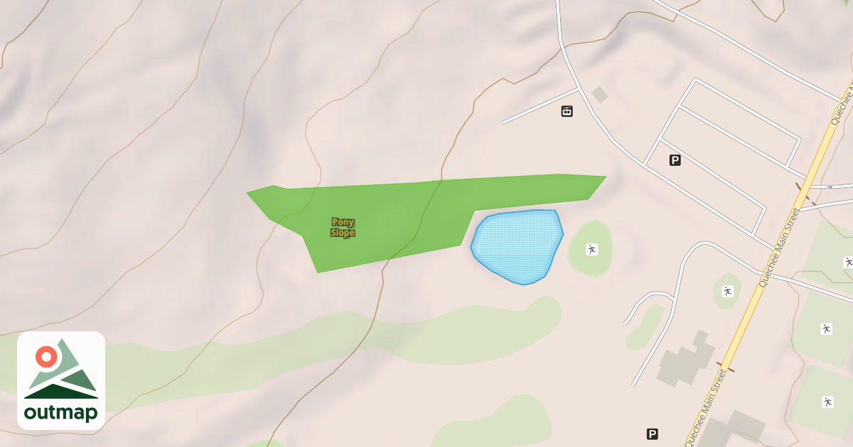 Map of Pony Slope