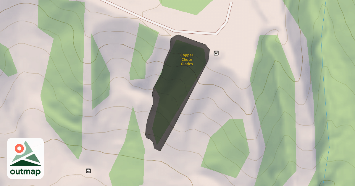 Map of Copper Chute Glades