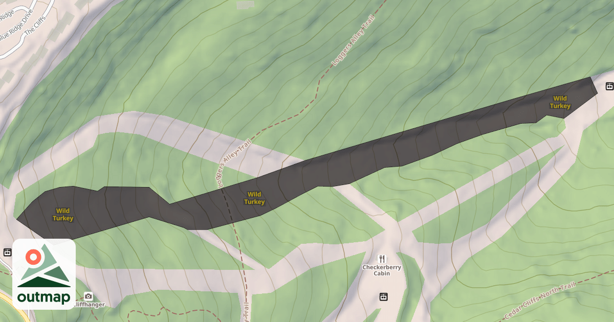 Map of Wild Turkey