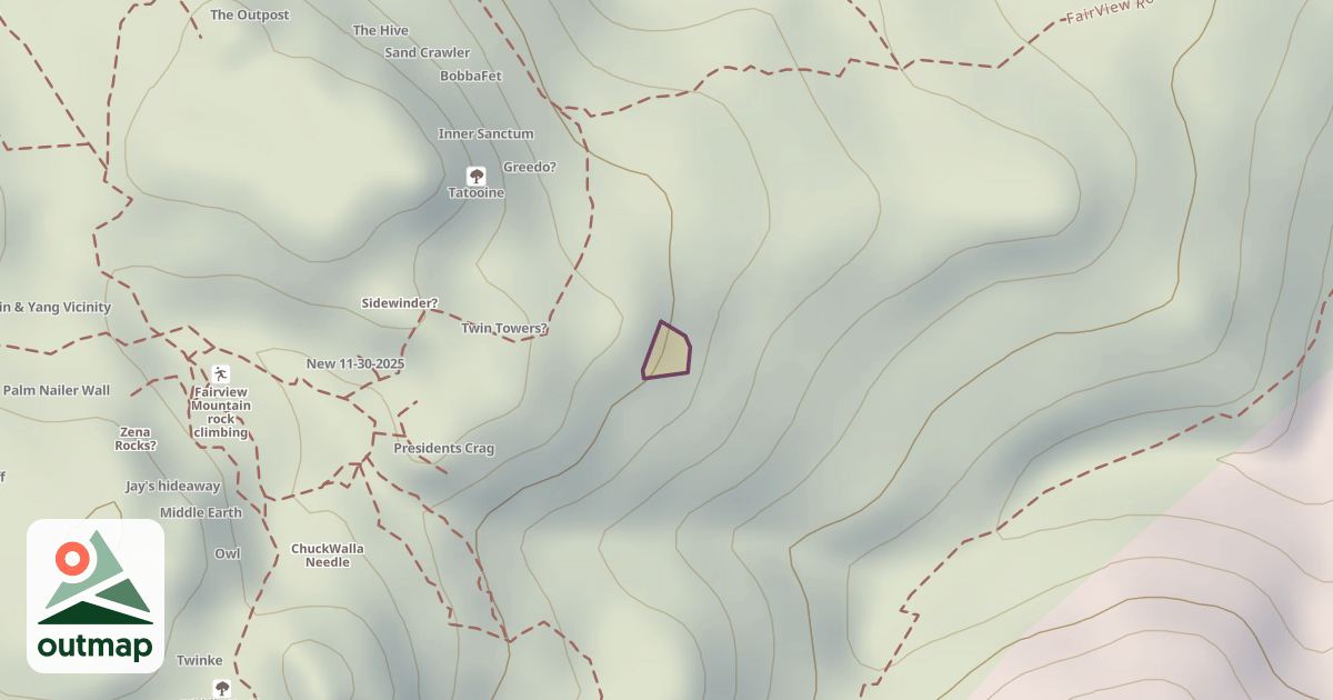 Map of Climbing Site