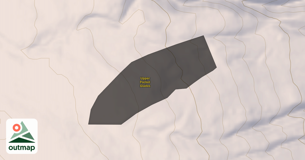 Map of Upper Pocket Glades
