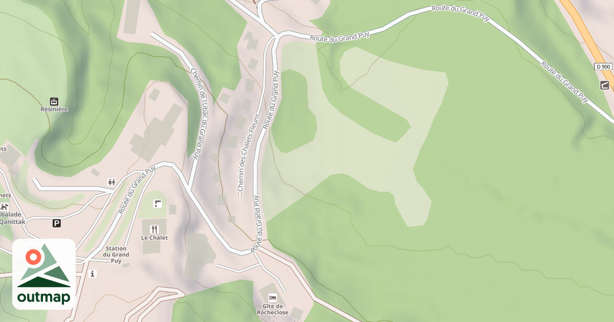 Map of Piste de luge