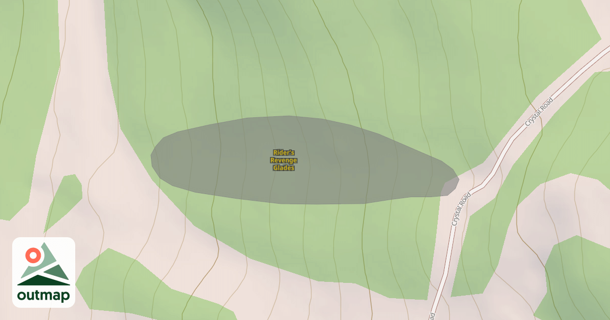 Map of Rider's Revenge Glades