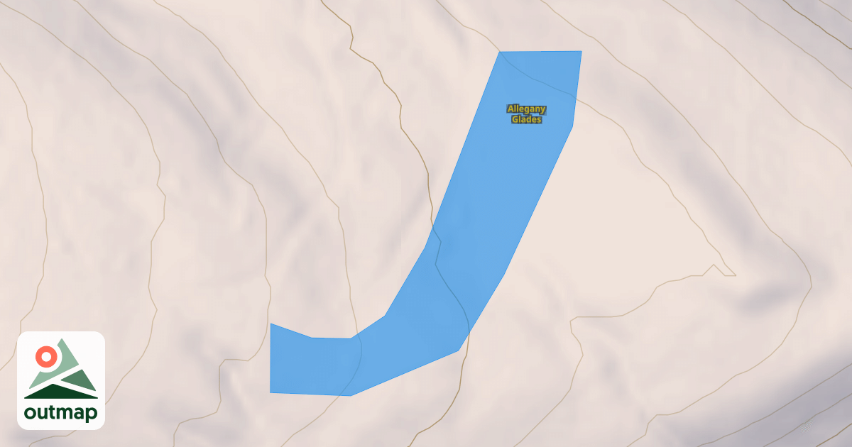 Map of Allegany Glades