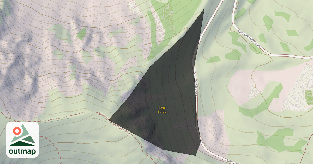 Map of East Baldy