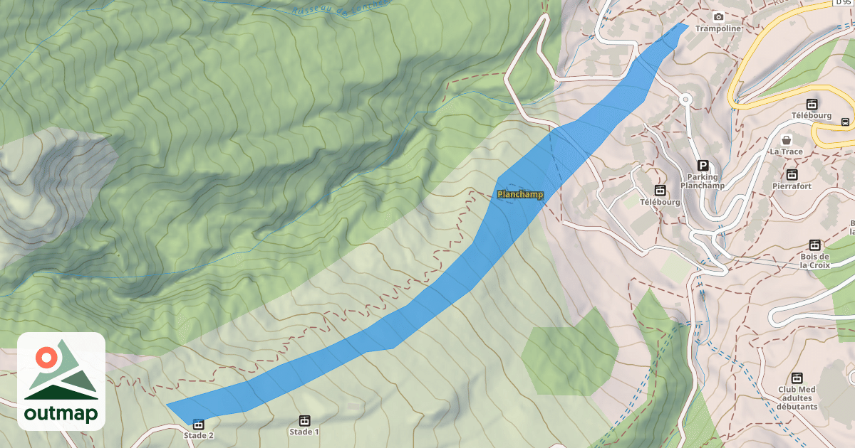 Map of Planchamp