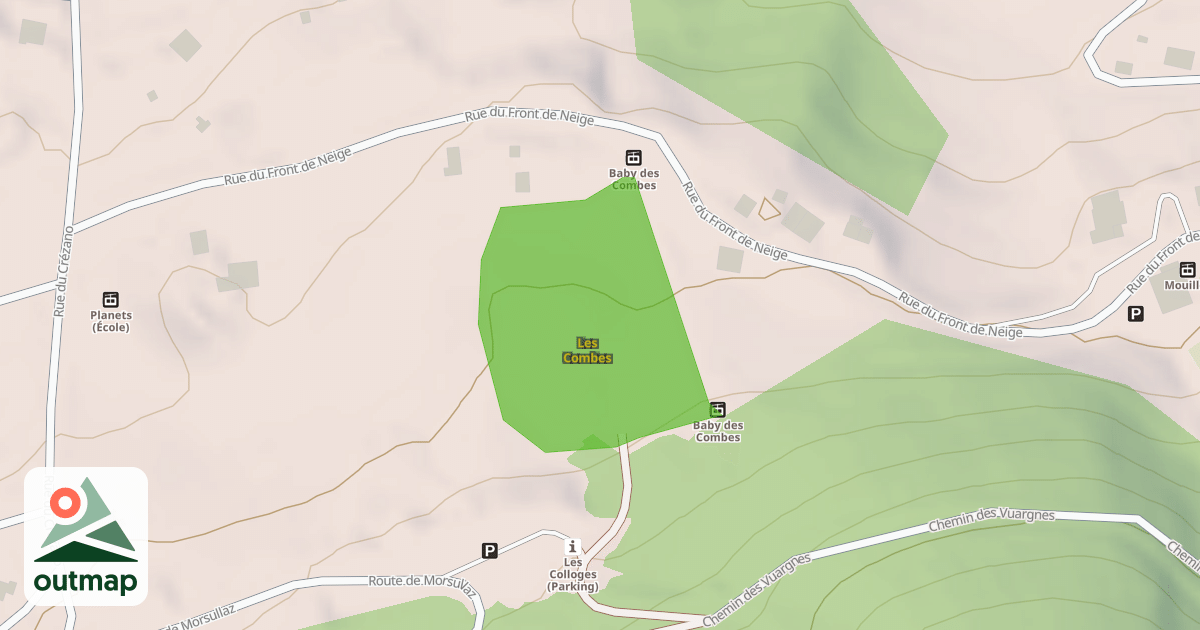Map of Les Combes