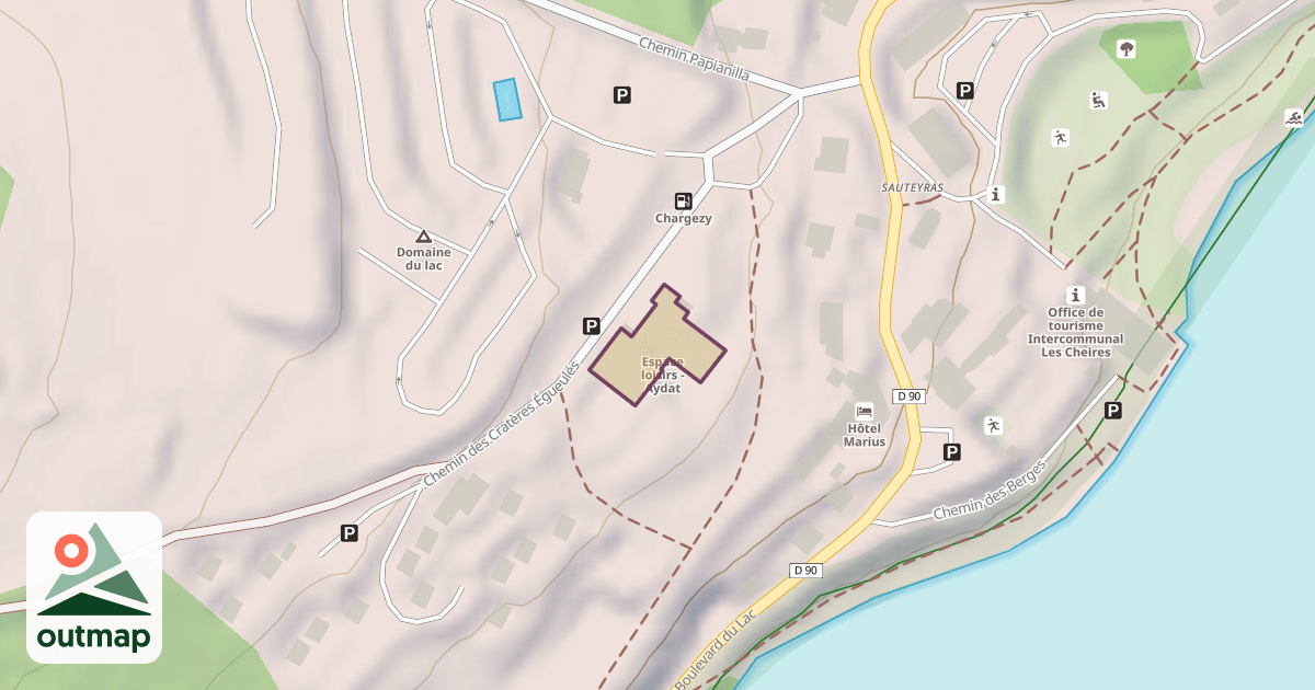 Map of Espace loisirs - Aydat