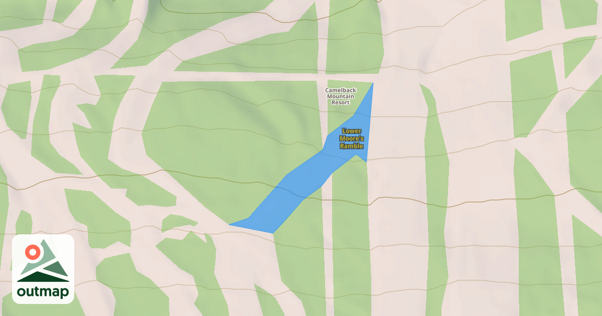 Map of Lower Moore's Ramble