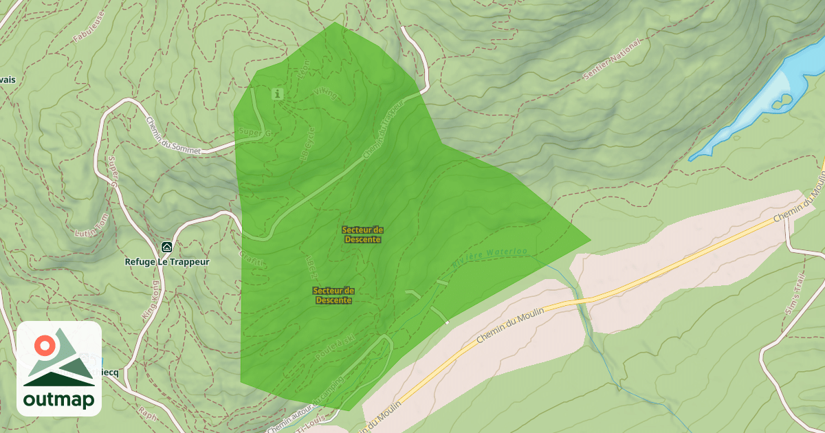Map of Secteur de Descente