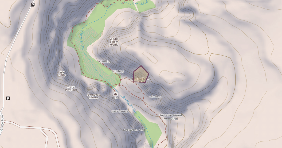 Map preview of Lower Elbow Room