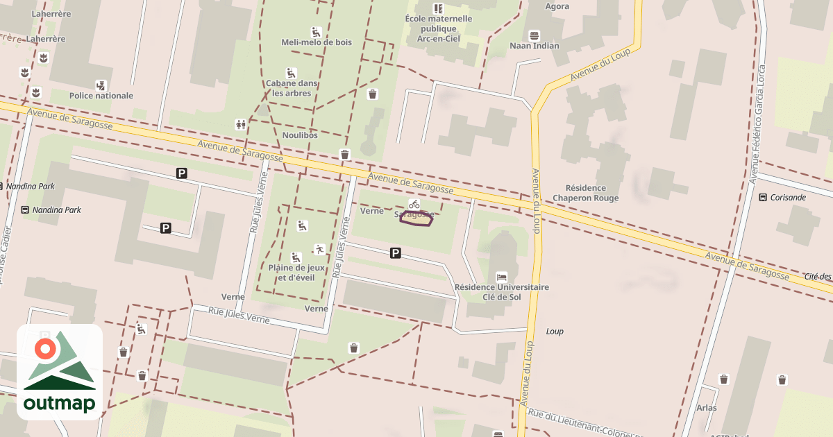 Map of Climbing Site