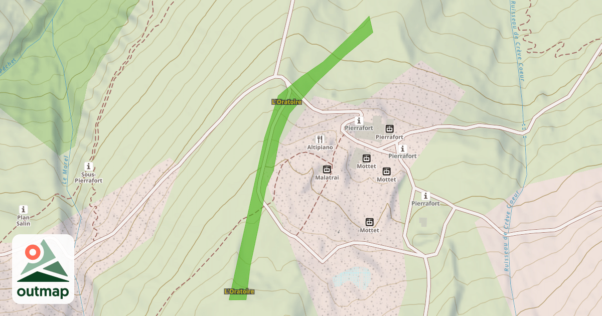 Map of L'Oratoire