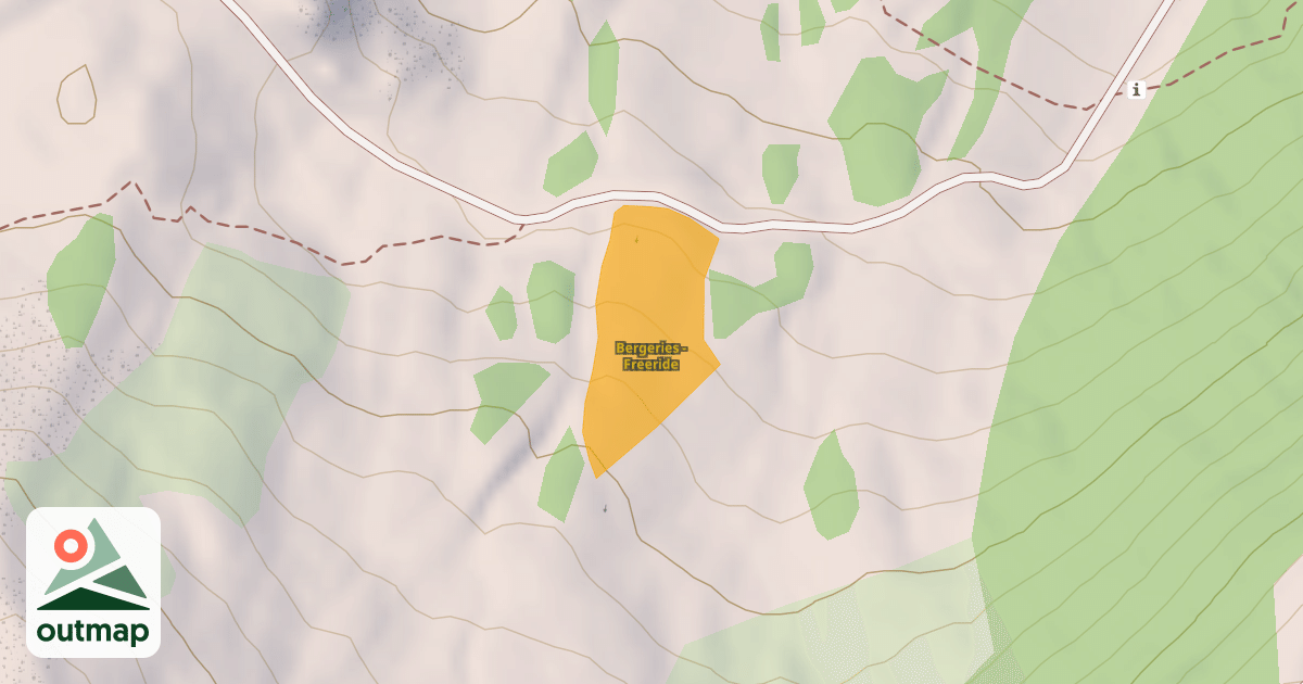 Map of Bergeries - Freeride