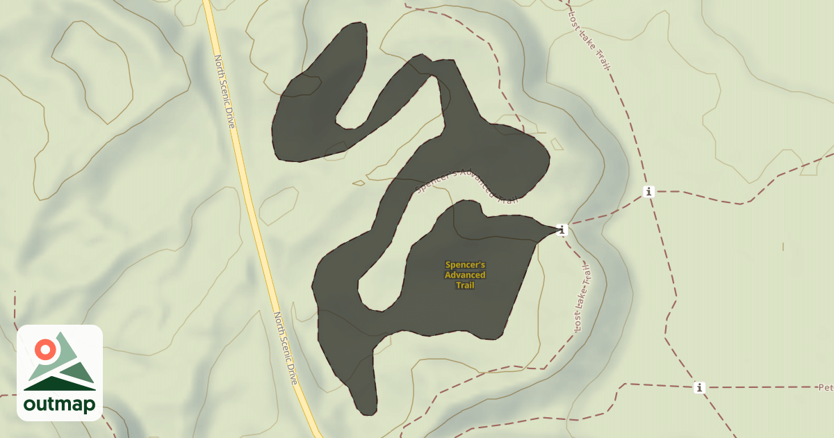 Map of Spencer's Advanced Trail