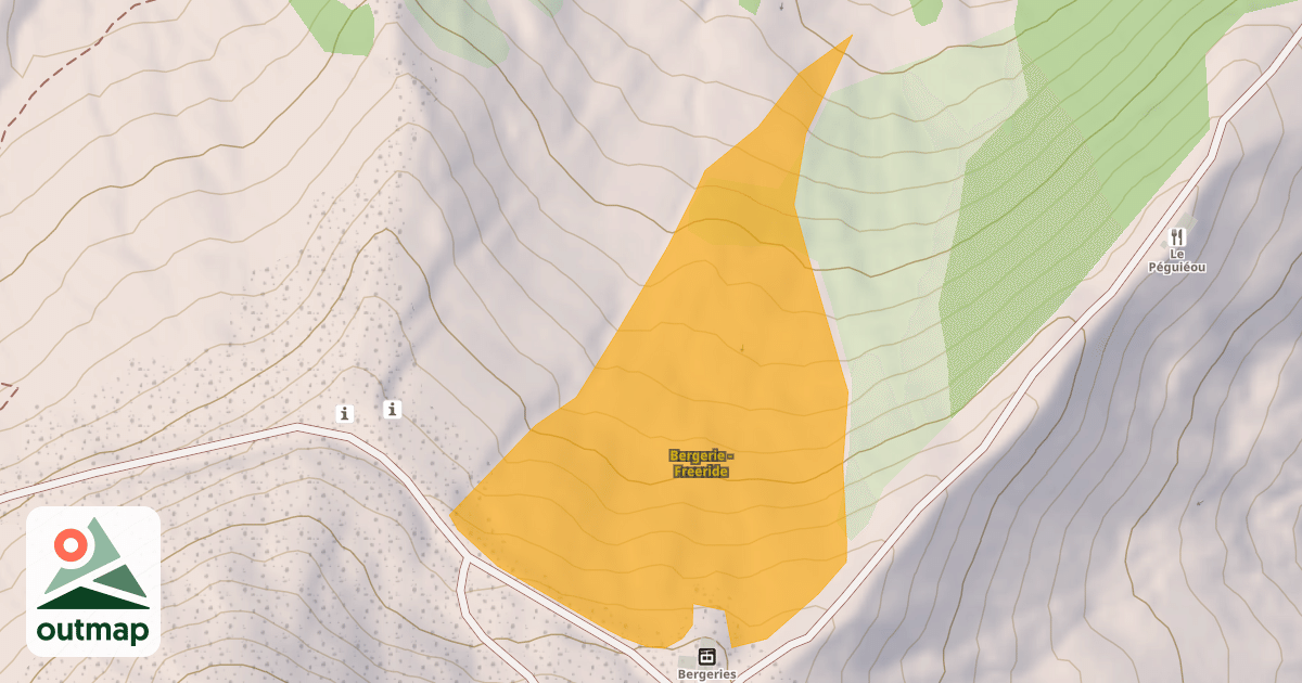 Map of Bergerie - Freeride