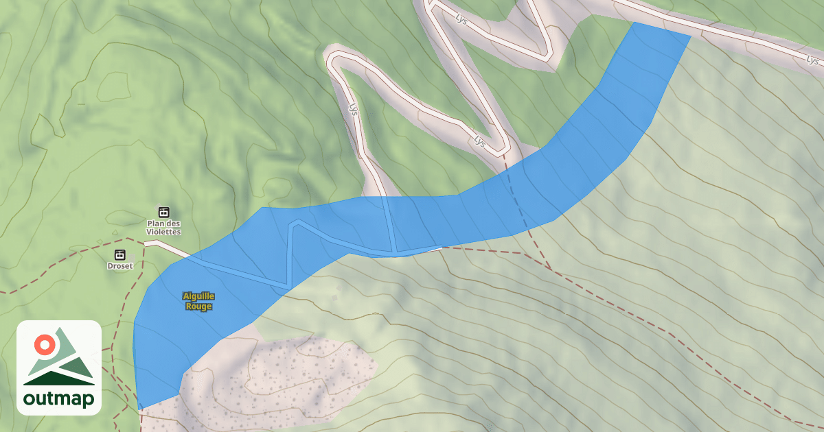 Map of Aiguille Rouge