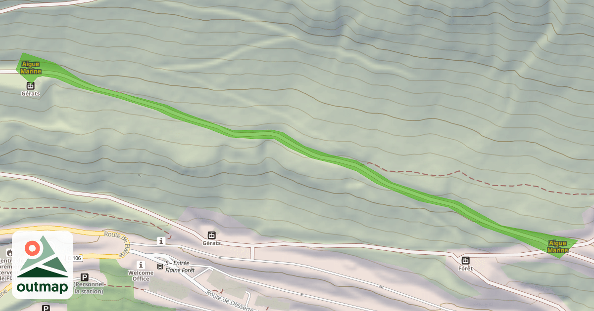 Map of Aigue Marine
