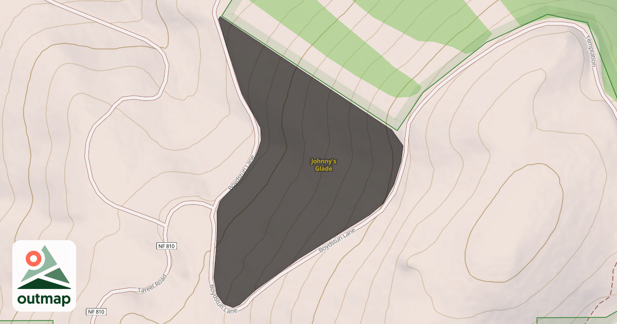 Map of Johnny's Glade