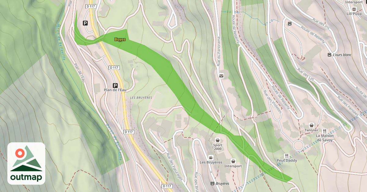 Map of Boyes