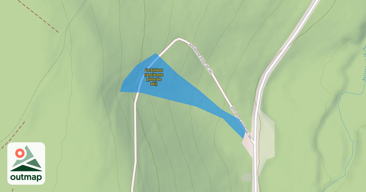 Map of Le Schuss (ancienne piste de ski)