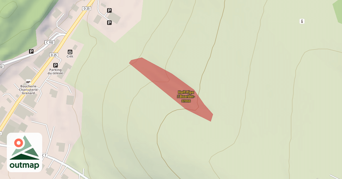 Map of Half-Pipe / Boarder-cross