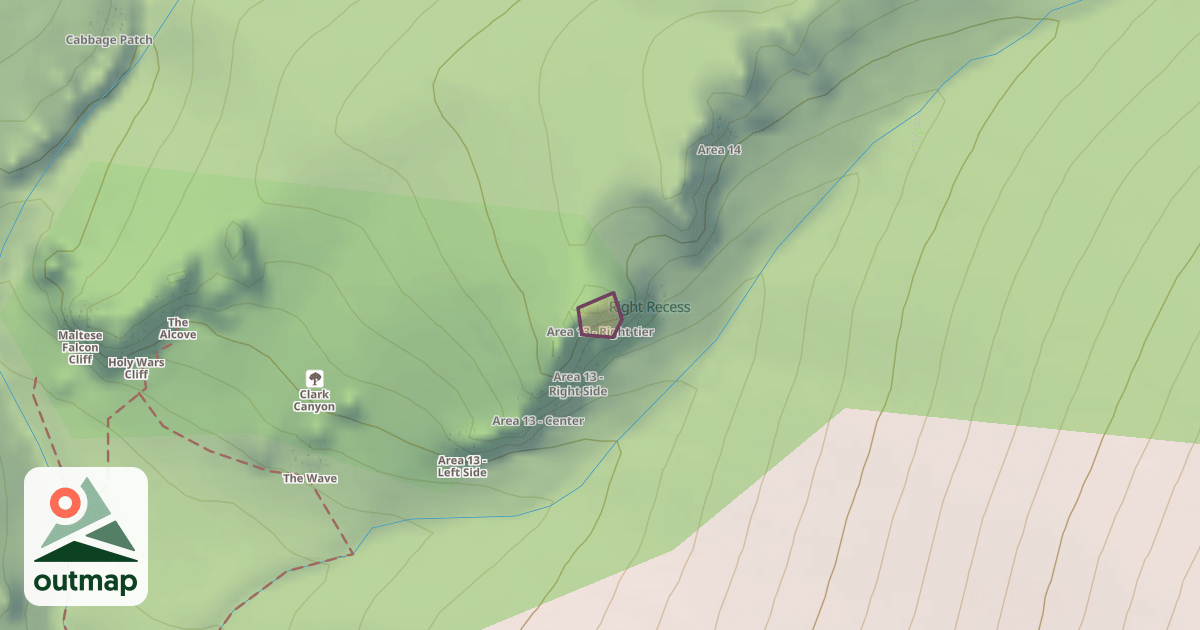 Map of Area 13 - Right tier