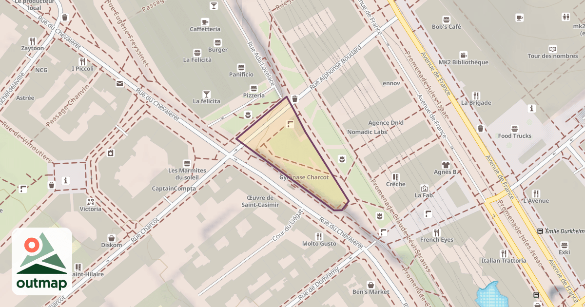 Map of Gymnase Charcot