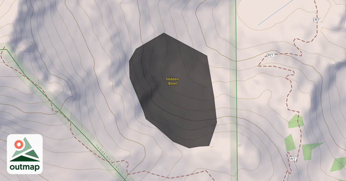 Map of Hidden Bowl