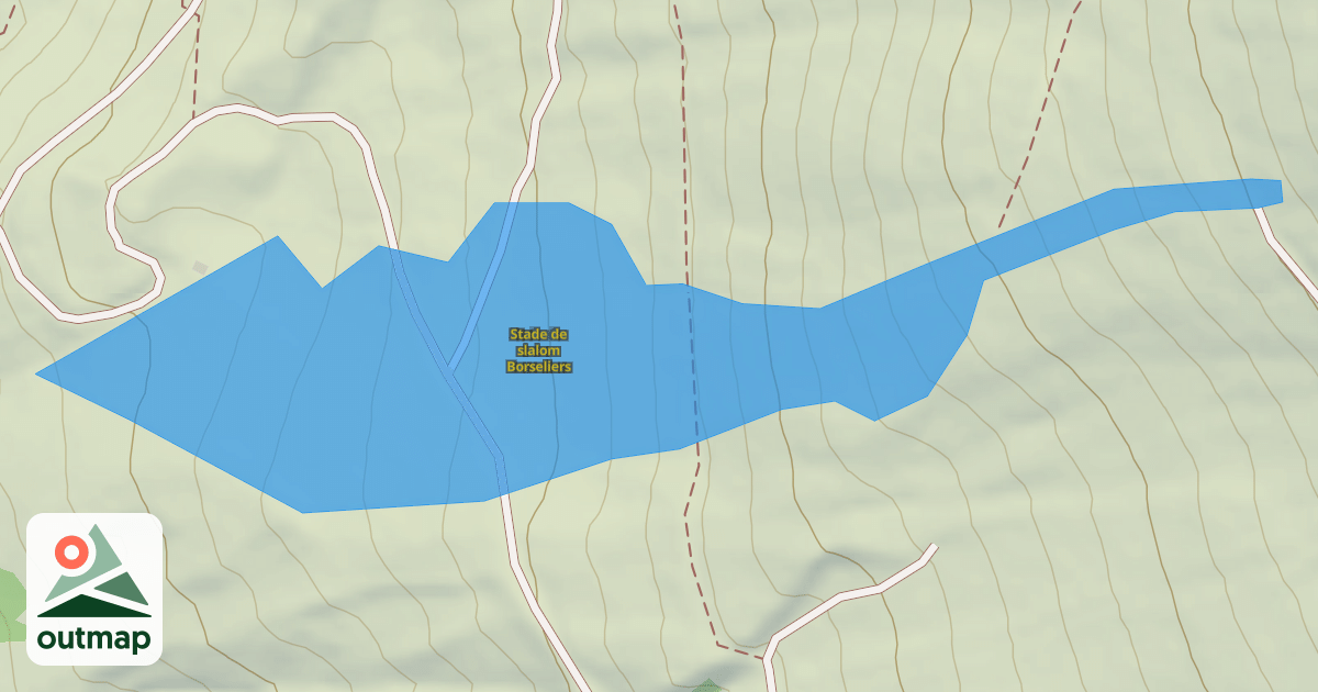 Map of Stade de slalom Borseliers