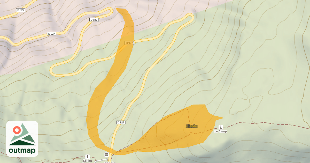 Map of Glandu